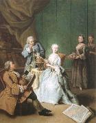 Pietro Longhi The geography hour oil